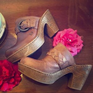 Børn Mules Brown Leather